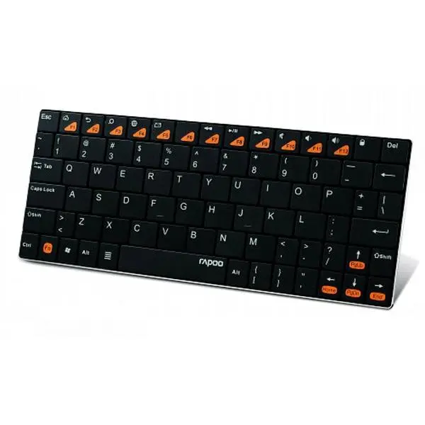 کیبورد بلوتوث و بسیار باریک رپو مدل E6500 Rapoo Bluetooth Ultra-Slim E6500 Black - 3