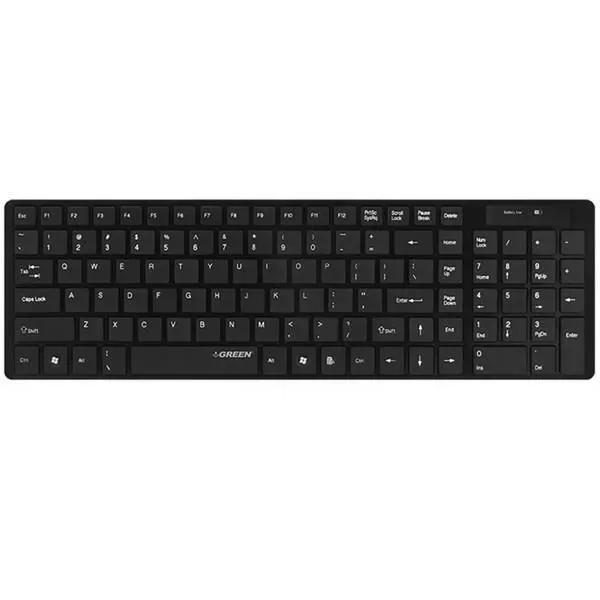 کیبورد بی سیم و باریک گرین GK-101W Green GK-101W Wireless Ultra Slim Keyboard