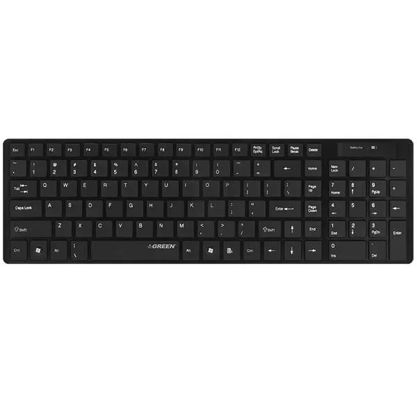 کیبورد بی سیم و باریک گرین GK-101W Green GK-101W Wireless Ultra Slim Keyboard
