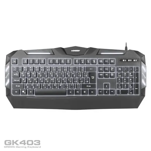 کیبورد مخصوص بازی گرین مدل GK403 Green GK403 Gaming Keyboard