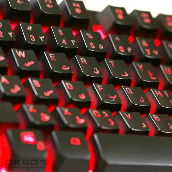 کیبورد مخصوص بازی گرین مدل GK601-RGB Green GK601-RGB Gaming Keyboard
