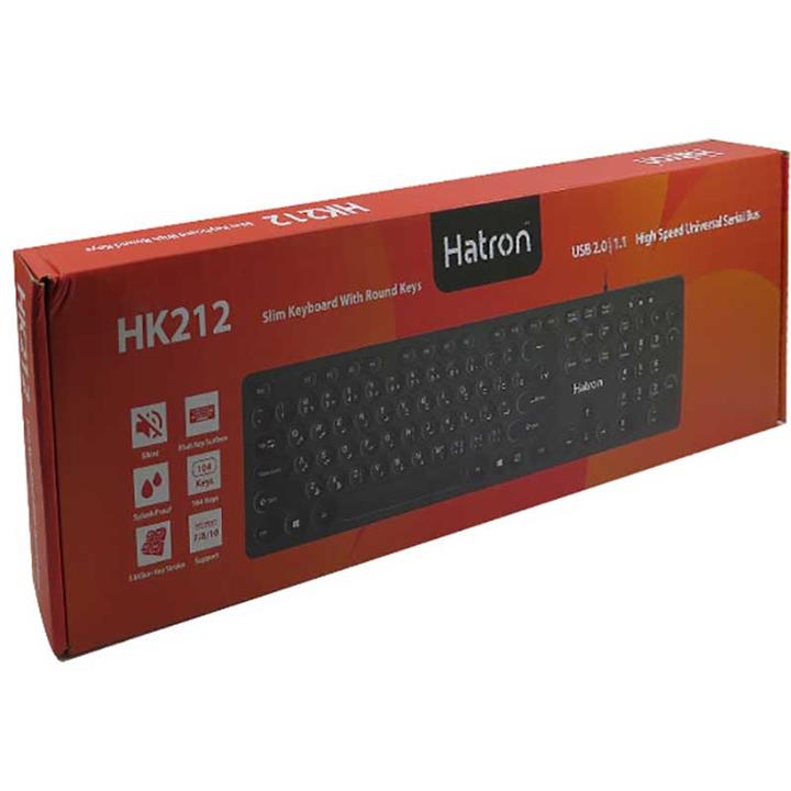 کیبورد هترون مدل HK212 کد 6130