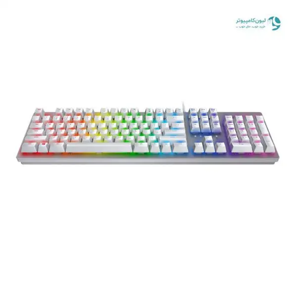 کیبورد گیمینگ مکانیکی ریزر Huntsman Mercury White