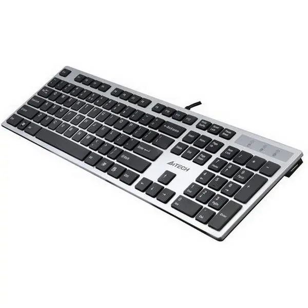 کیبورد ای فورتک KD-300 A4TECH KD-300 USB Silver Gray X-Slim Keyboard - 2