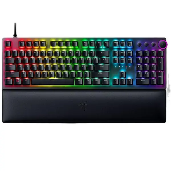 کیبورد مخصوص بازی ریزر مدل linear optical Huntsman V2 Red Switch