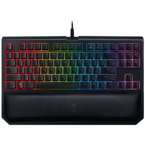 کیبورد مکانیکی گیمینگ ریزر مدل Razer Blackwidow Te Chroma V2 Tkl Tenkeyless سوییچ Green