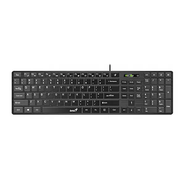 کیبورد باسیم جنیوس SlimStar 126 با حروف فارسی Genius SlimStar 126 Wired Keyboard