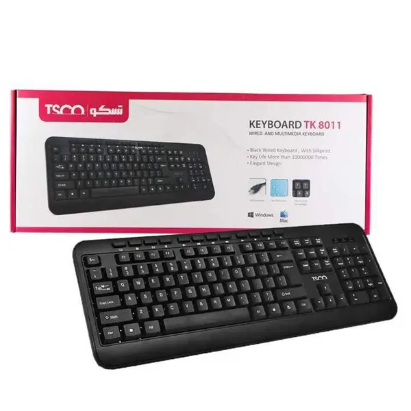کیبورد تسکو مدل TK 8011 TSCO KEYBOARD TK 8011 - 5