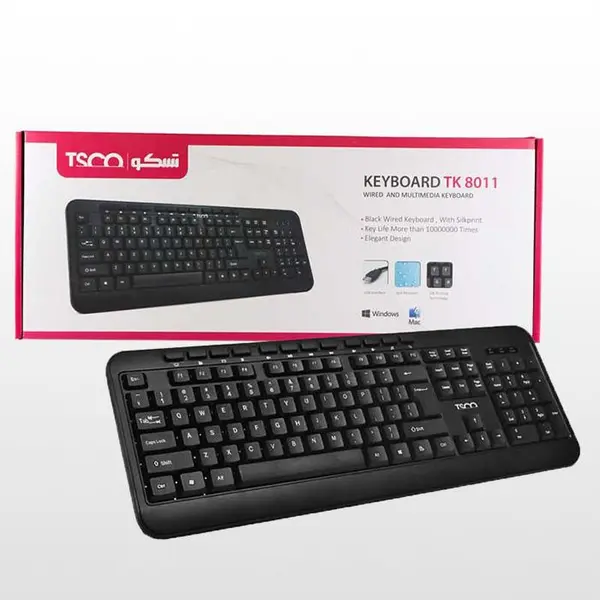 کیبورد تسکو مدل TK 8011 TSCO KEYBOARD TK 8011 - 2