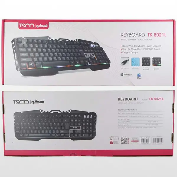 کیبورد تسکو مدل TK 8021L - 3