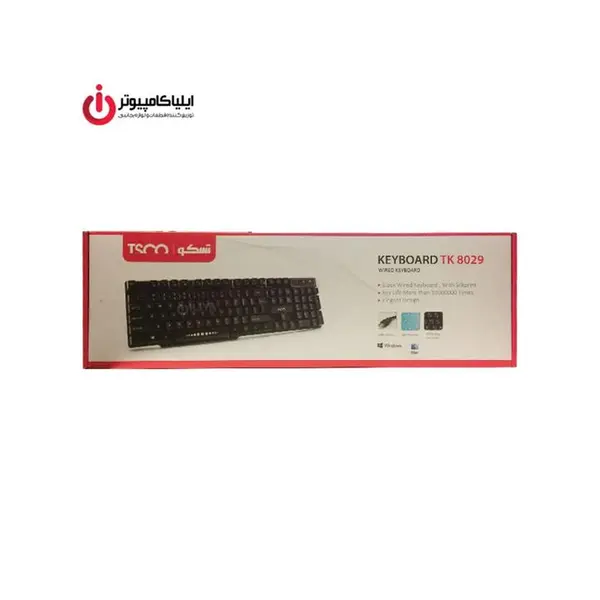 کیبورد مخصوص بازی تسکو مدل TK 8029 Tsco TK 8029 Gaming USB Keyboard - 4