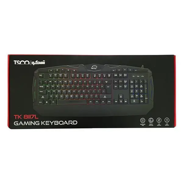 کیبورد سیمی TSCO مدل TK-8117 L TSCO TK 8117 L Gaming Keyboard - 2
