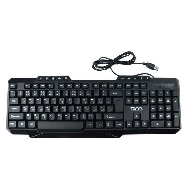 کیبورد USB تسکو مدل TK 8019 TSCO TK 8019 Wired Keyboard