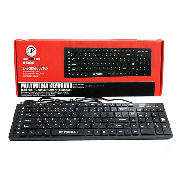 کیبورد اکس پی پروداکت مدل XP KB1200 Xp Product KB1200 Wired Keyboard - 5
