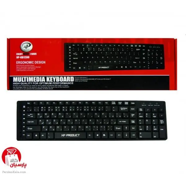 کیبورد اکس پی پروداکت مدل XP KB1200 Xp Product KB1200 Wired Keyboard - 4