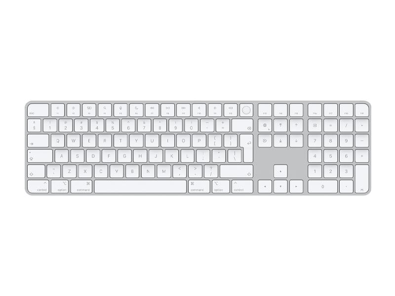 کیبورد بی سیم تاچ آیدی و شماره دار  Apple