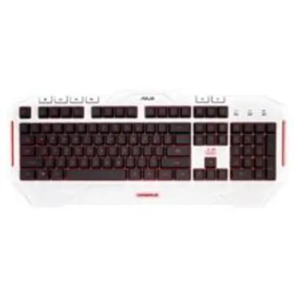 کیبورد مخصوص بازی ایسوس مدل Cerberus Arctic با حروف عربی ASUS Cerberus Arctic Gaming Keyboard With Arabic Letters