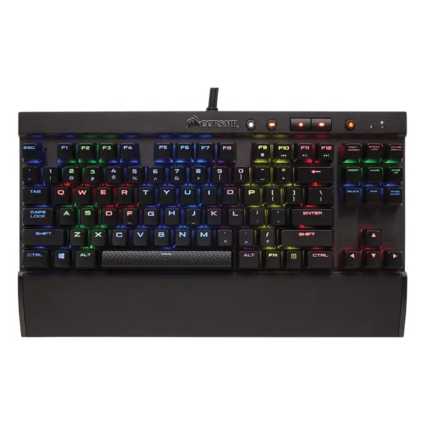 کیبورد با سیم کورسیر مدل K65 RGB RAPIDFIRE Compact Mechanical Corsair K65 RGB RAPIDFIRE Compact Mechanical-Cherry MX Speed RGB Gaming Keyboard
