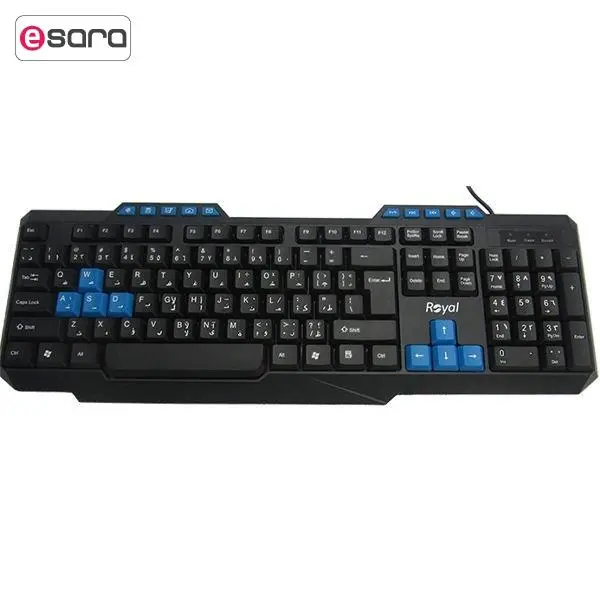کیبورد رویال مدل KB 204 با حروف فارسی