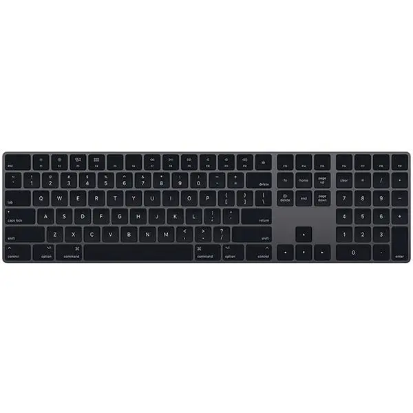 مجیک کیبورد نامریک اپل Magic Keyboard with Numeric Keypad خاکستری