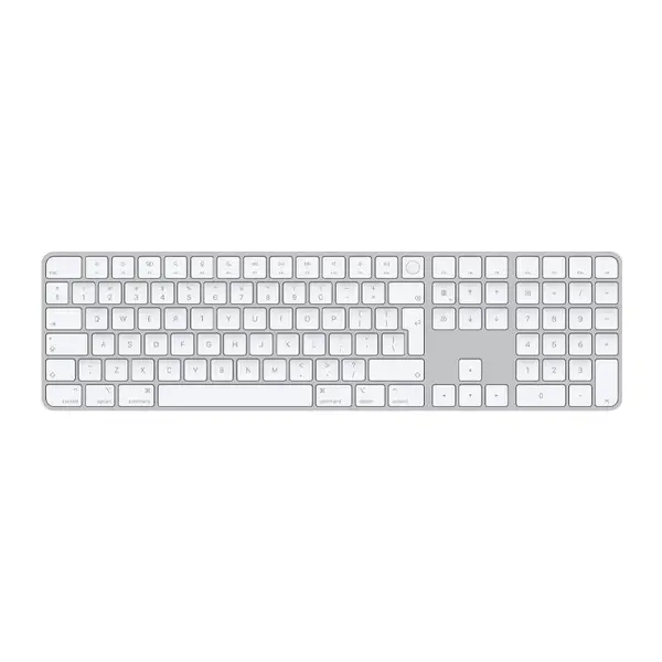 کیبورد اپل Magic Keyboard with Numeric keypad Silver With Touch ID MK2C3 Magic Keyboard with Touch ID and Numeric Keypad for Mac