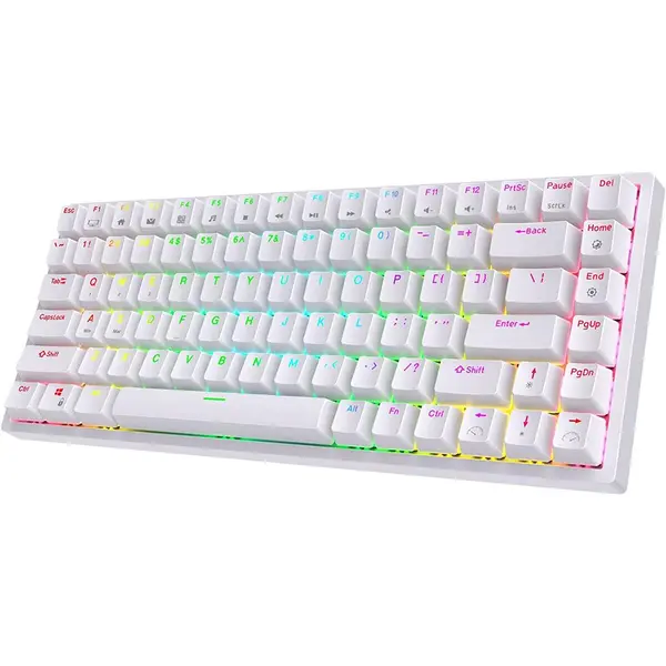 کیبورد بی سیم گیمینگ مکانیکی سوئیچ قرمز RK ROYAL KLUDGE RK84 Wireless Bluetooth RGB –