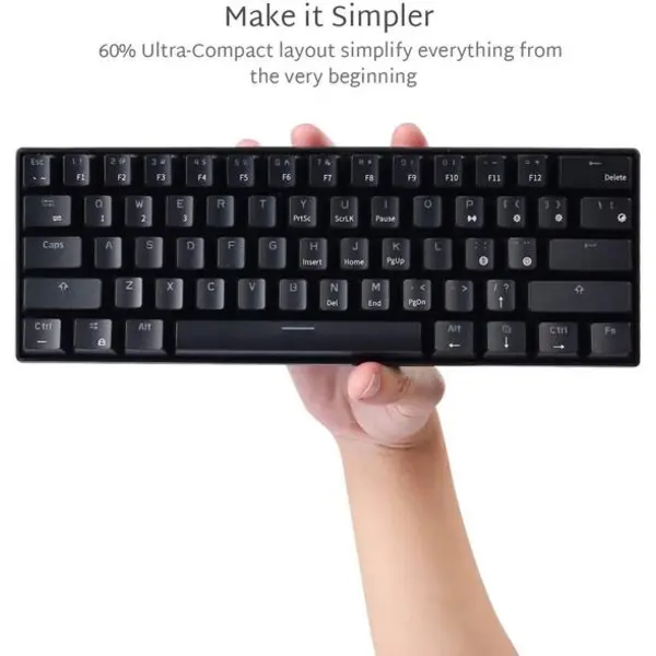 کیبورد مکانیکی ROYAL KLUDGE مدل RK61 RK ROYAL KLUDGE RK61 Wired RGB