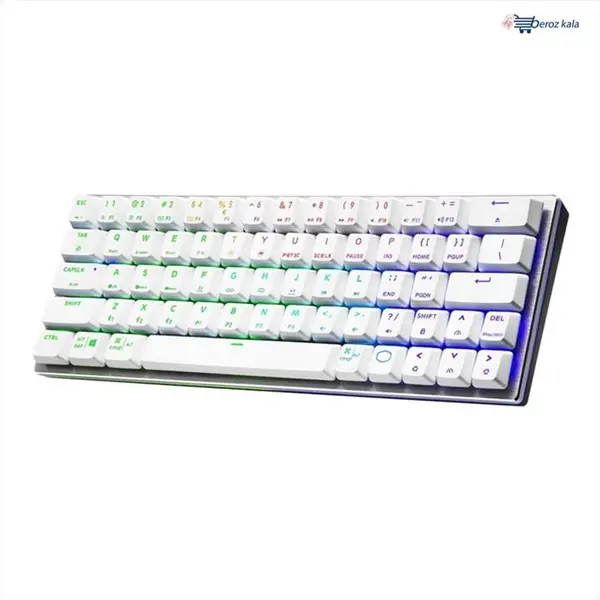 کیبورد بی سیم مکانیکال گیمینگ کولرمستر SK622 SPACE GRAY Red Switch Cooler Master SK622 SPACE GRAY TTC Red Switch Wireless Mechanical Gaming Keyboard