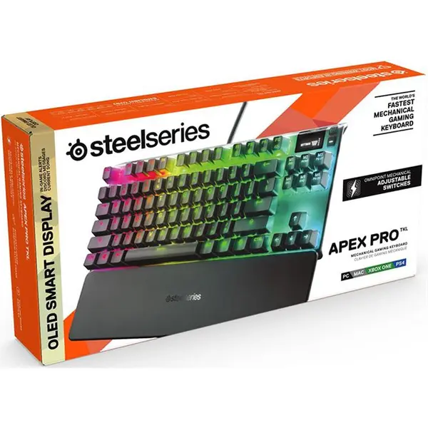 کیبورد SteelSeries Apex Pro TKL Mechanical Gaming Keyboard SteelSeries Apex Pro TKL OmniPoint Switch Mechanical Gaming Keyboard