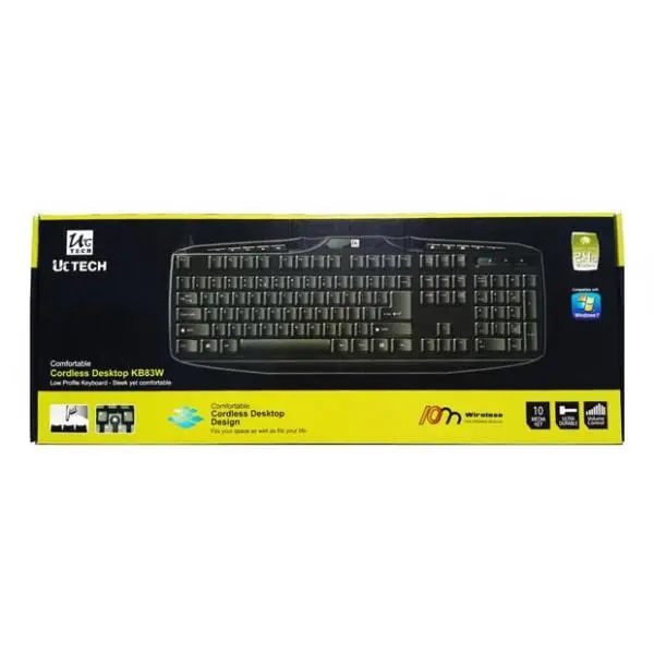 کیبورد بی سیم Uctech KB83w wireless Keyboard Kingstar KB83W Keyboard