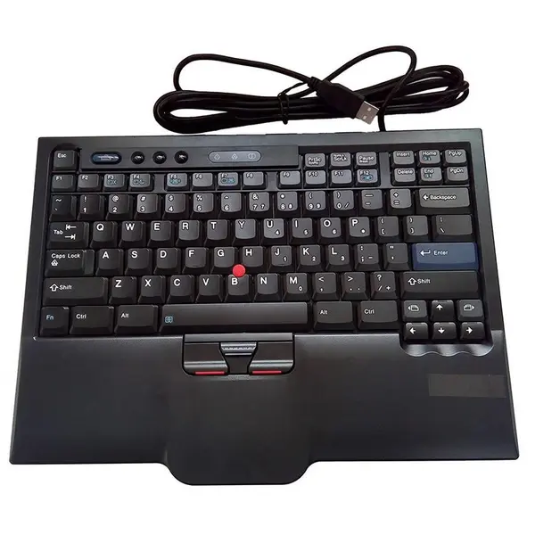 US English Layout SK-8845CR Compact USB Keyboard with TrackPoint for Lenovo Thinkpad/Ideapad/Desktop or Any Computers/Laptops with USB Port, P/N: 00MV946