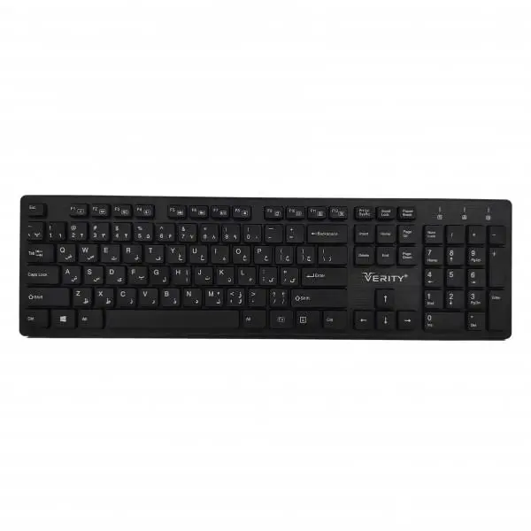 کیبرد بیسیم Verity مدل V-KB6112W-N