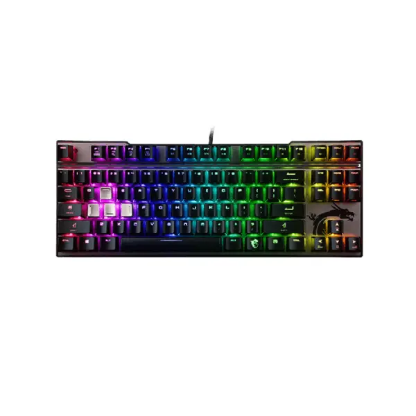 کیبورد مخصوص بازی مکانیکی ام اس آی مدل Vigor GK70 SILVER MSI Vigor GK70 SILVER Mechanical Gaming Keyboard