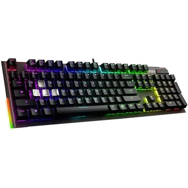 کیبورد مخصوص بازی مکانیکی ام اس آی مدل Vigor GK80 SILVER MSI Vigor GK80 SILVER Mechanical Gaming Keyboard