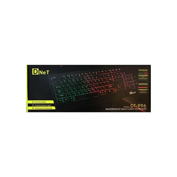 D-net waterproof Back-Light Keyboard مدل DT-996