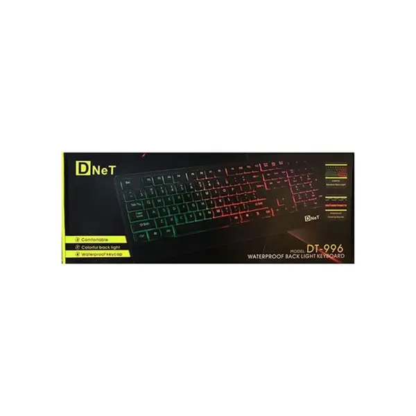 D-net waterproof Back-Light Keyboard D-net مدل DT-996