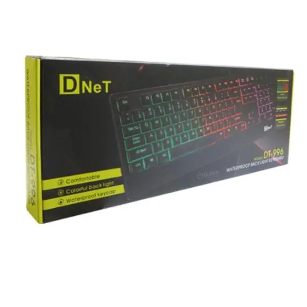 کیبورد مخصوص بازی دی نت مدل DT-996 D-Net Dt996 Gaming Keyboard