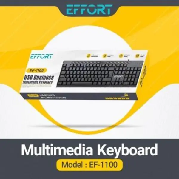 مولتی مدیا کیبورد ایفورت EF-1100 effort EF-1100