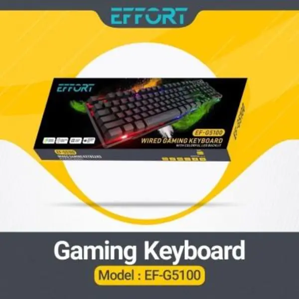 گیمینگ کیبورد ایفورت EF-5100 effort EF-5100