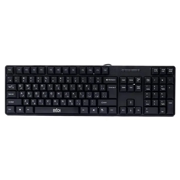 کیبورد ارش مدل k-950 با حروف فارسی ERSCH k-950 keybaord