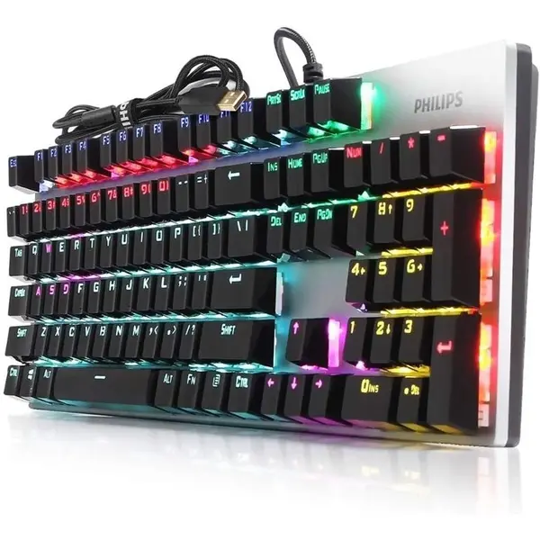 کیبورد مکانیکال گیمینگ فیلیپس Philips Wired Mechanical Gaming 8404
