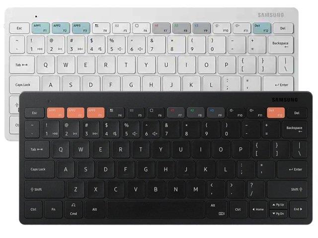 کیبورد بی سیم سامسونگ با قابلیت اتصال همزمان به سه دستگاه Samsung Trio 500 Smart Keyboard EJ-B3400