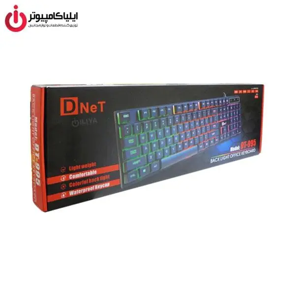 کیبورد USB مخصوص بازی دی نت مدل DT-995 D-NET DT-995 Gaming USB Keyboard D Net Dt995 Gaming Keyboard