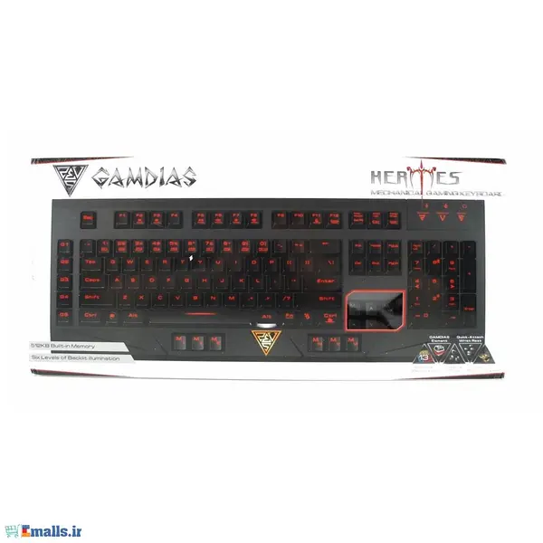 کیبورد گیم دیاس مدل 2010 GamDias GKB2010 HERMES Ultimate Mechanical Keyboard