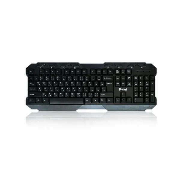 کیبورد پی نت مدل KB-200 با حروف فارسی P-net KB-200 Keyboard With Persian Letters