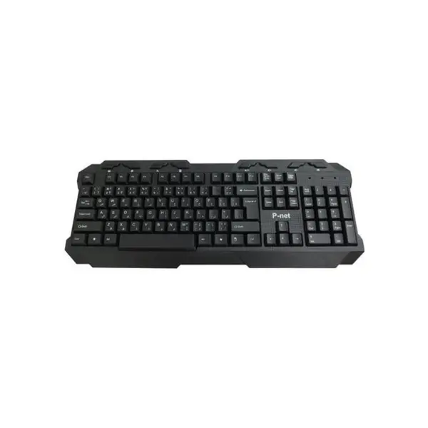 کیبورد پی نت مدل KB-200 با حروف فارسی P-net KB-200 Keyboard With Persian Letters