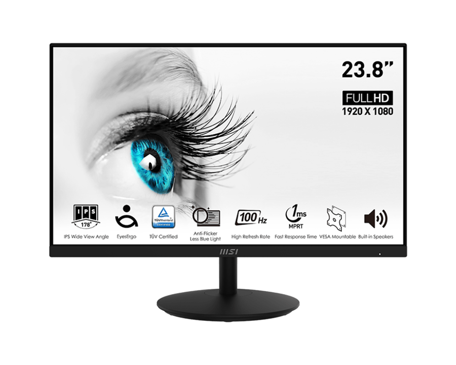 MSI Pro MP242A 23.8 Inch FHD IPS Mo