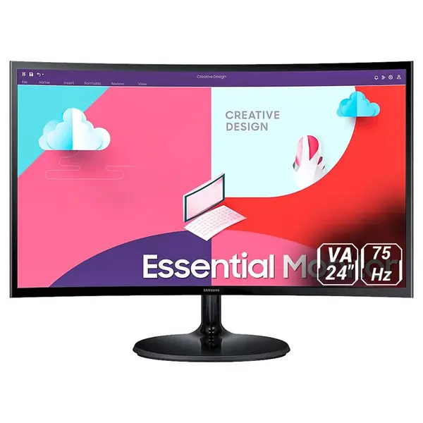 مانیتور 24 اینچ خمیده سامسونگ مدل S3 S36C LS24C360EA Samsung S3 S24C360EAM 23.5 Inch FHD