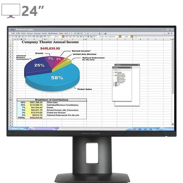مانیتور اچ پی سایز 24 اینچ مدل HP Z24n - 3
