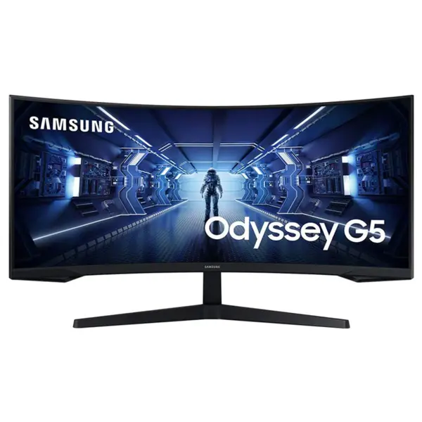 مانیتور مخصوص بازی سامسونگ مدل LC34G55TW-W سایز 34 اینچ Samsung LC34G55 Odyssey G5 34Inch LED Curved Ultra WQHD FreeSync Monitor - 4